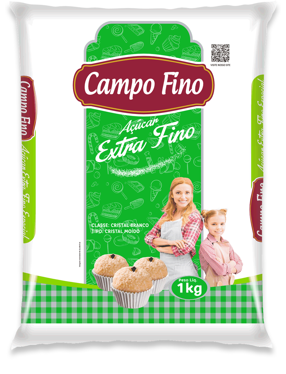 Açúcar Refinado Extra Fino 1kg